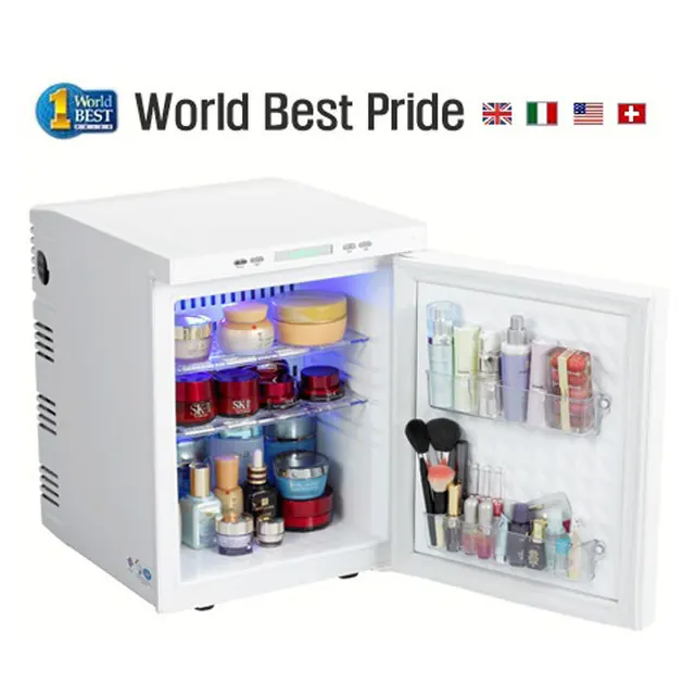 New AMEX Mishell AT 0153RE/AT 0152WEN Cosmetic Makeup Cooler 25 Liter Mini Fridge Refrigerator