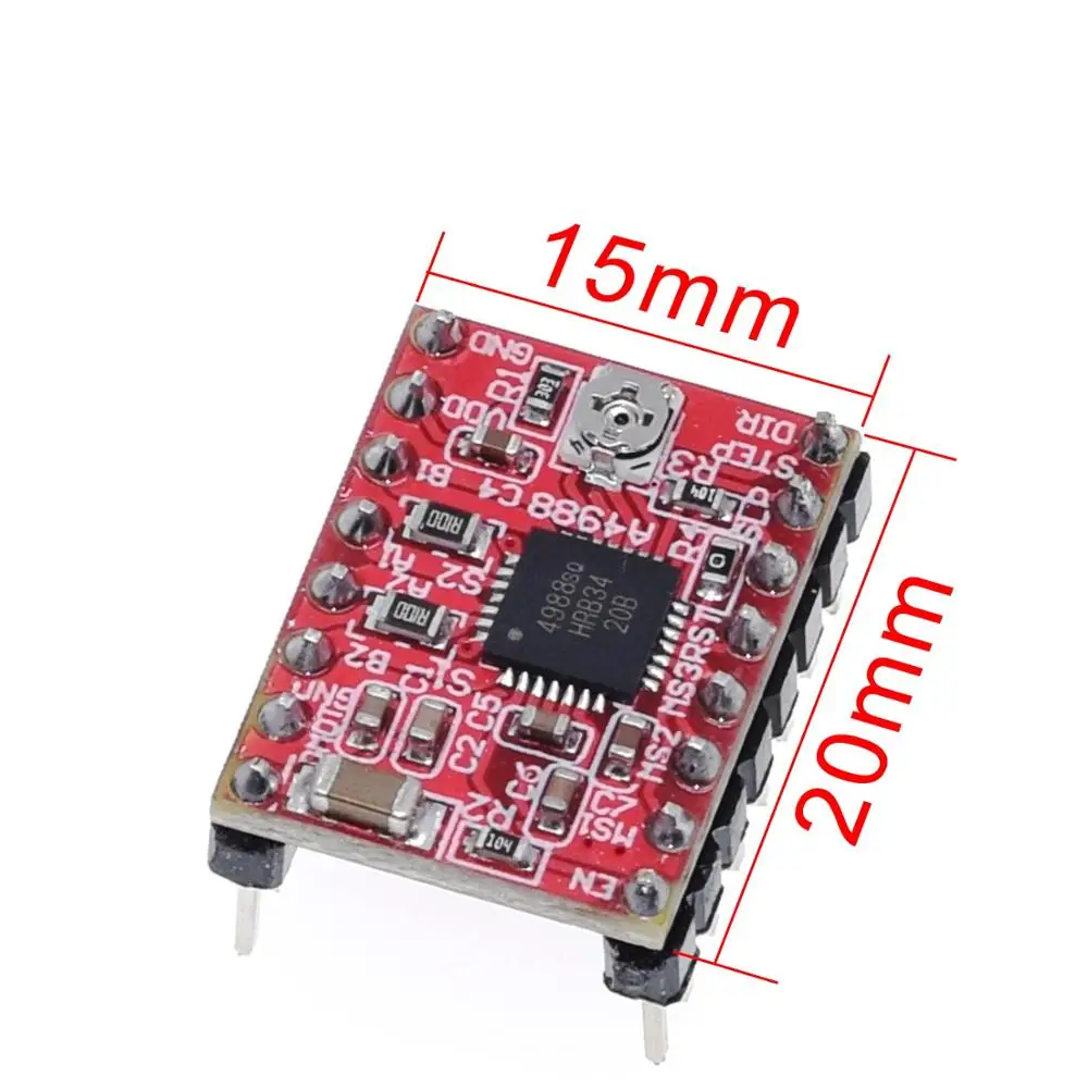 Запчасти для 3D принтера GREAT IT комплектующие Reprap pololu A4988 шаговый двигатель модуль
