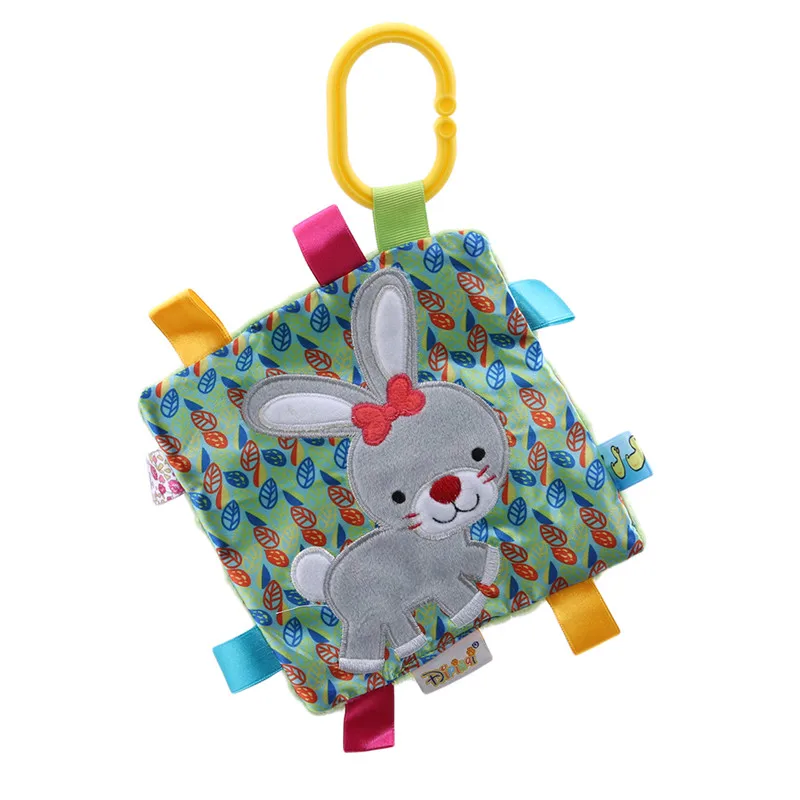 

Square Doll Appease Towel Plush Toys Crib/Car/Bed Rattles Toys Baby Seat Accessories Animal Baby Mobile Stroller Toys