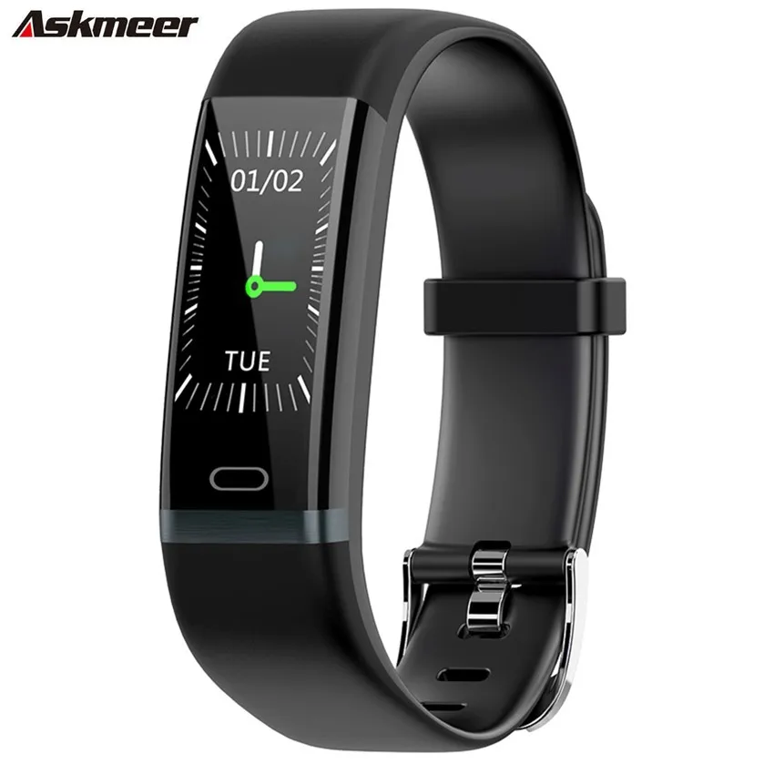 

ASKMEER Y19 Smart Bracelet Heart Rate Blood Pressure Monitoring Smart Band IP68 Waterproof Bluetooth Wristband Sport Smart Watch