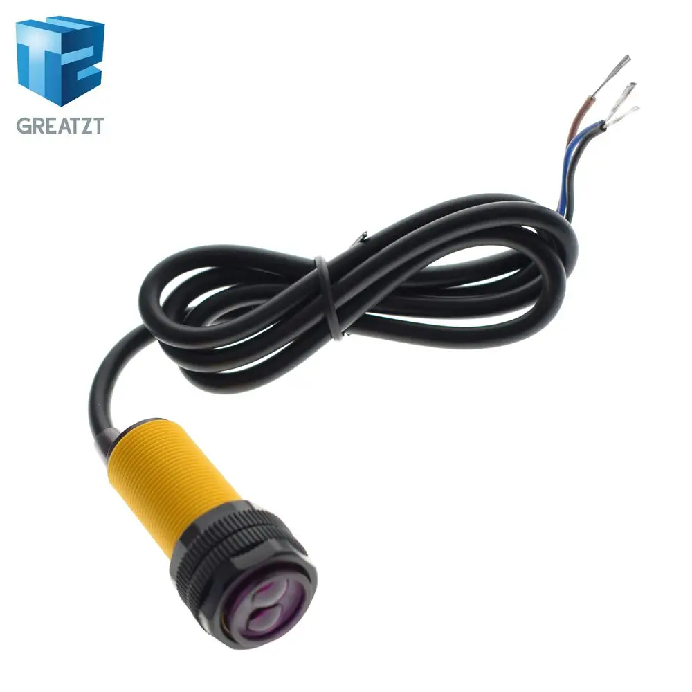 

Smart Car Robot E18-D80NK Infrared Obstacle Avoidance Photoelectric Sensor Proximity Switch 3-80cm Detection Range Adjustable