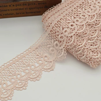 

14yards pastel pink Venise Lace trim wedding DIY crafted sewing 6cm
