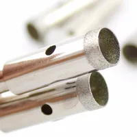 Lot de 10 forets diamantés super fins de 3-10 mm avec bord de 0,5 mm, outils de lapidaire pour pierre, jaspe, pierres précieuses, verre et carrelage 3
