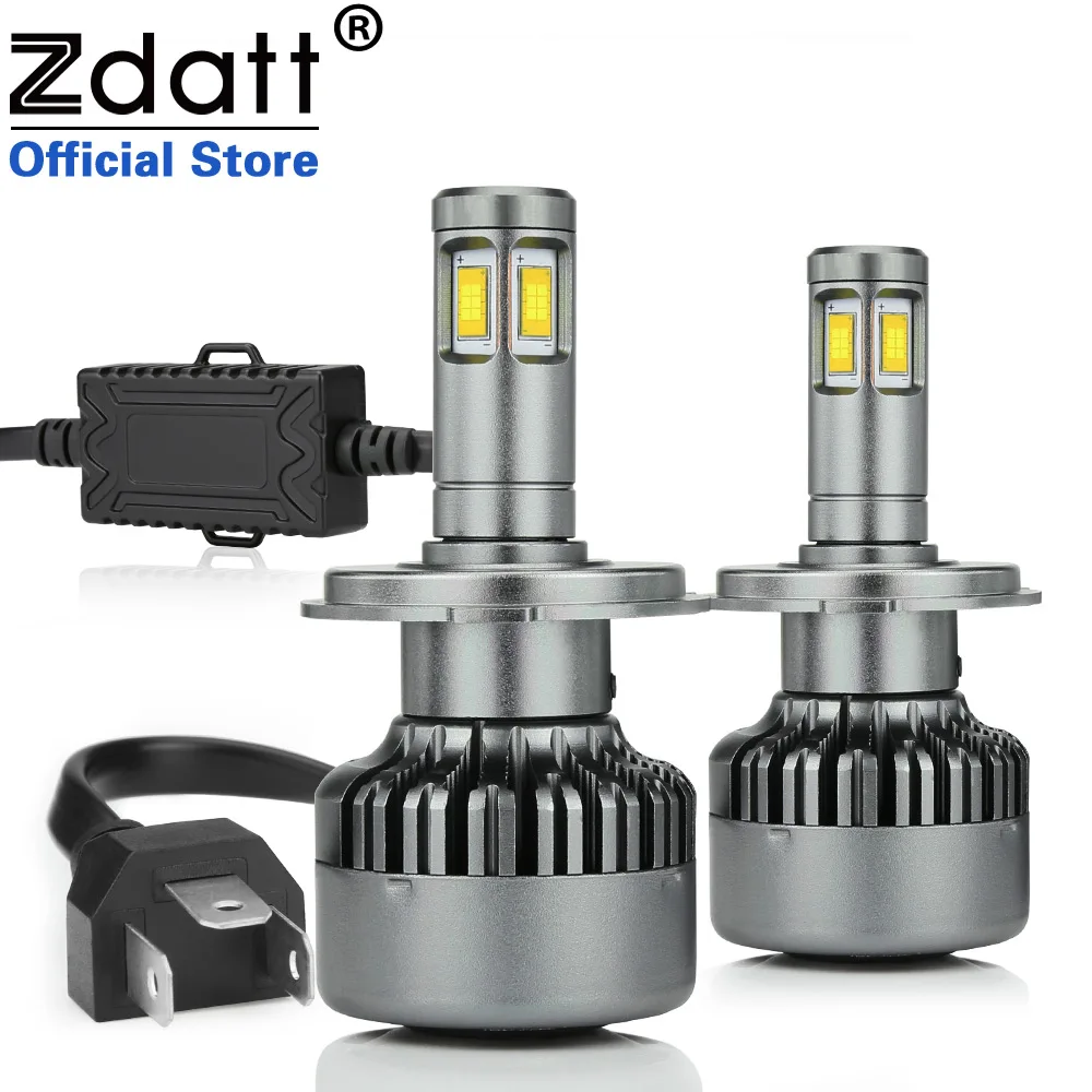 

Zdatt 360 Degree Lighting CSC Chip H4 Led Bulb 100W 12000LM Headlights H7 H8 H119005 HB3 9006 HB4 Car LED Light Auto Fog Lamp