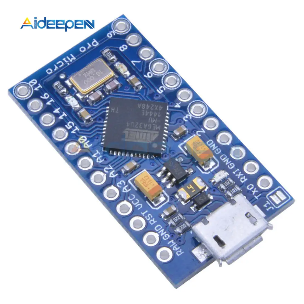 Pro Micro ATmega32U4 3,3 В 8 МГц Замена ATmega328 для Arduino для Leonardo ATMega 32U4 контроллер USB интерфейс