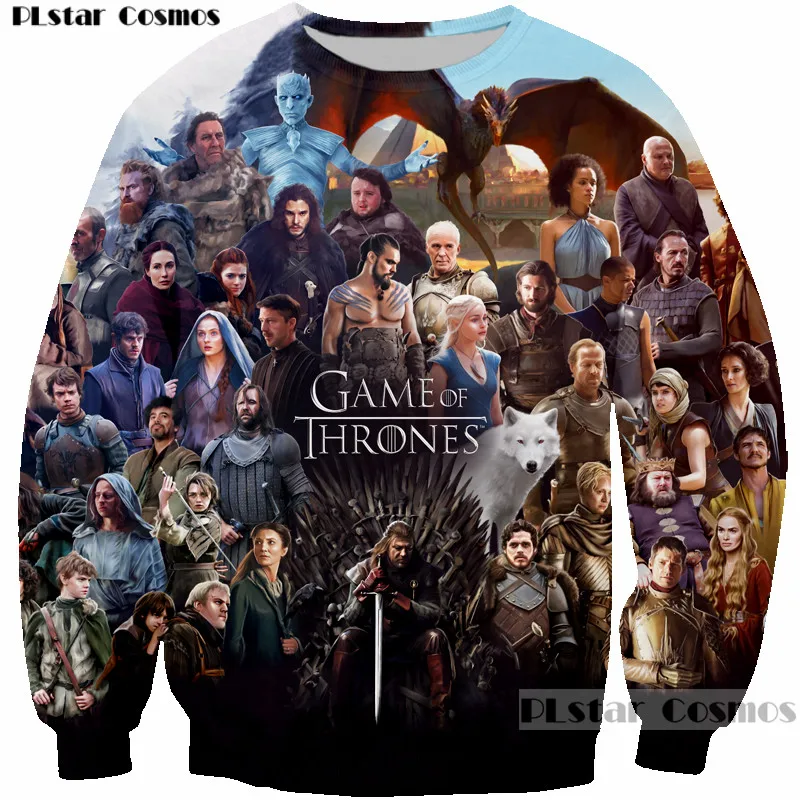 

PLstar Cosmos Popular TV play Game of Thrones Character 3D Printed Men/Women Sweatshirt Casual Crewneck Pullovers Clothing R3752