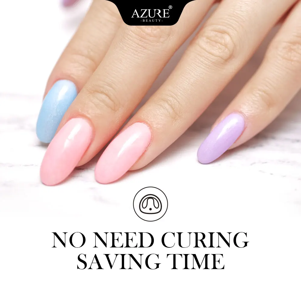 Azure Beauty новый порошок для ногтей натуральный сухой легко наносится на ногти