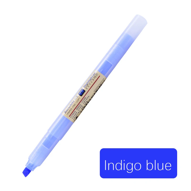 10 флюоресцентные цвета, маркеры для рисования, маркеры для рисования, пастельные жидкие маркеры, акварельный рисунок, для студентов, обучающихся живописи, подарок - Цвет: Indigo blue