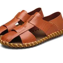 Мужские вьетнамки высокого качества на мягкой подошве; Летние повседневные кожаные шлепанцы; мужские пляжные Нескользящие вьетнамки