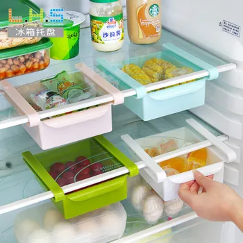 

Creative Refrigerator Storage Box Fresh Spacer Layer Rack Drawer Sort Kitchen accessories Tool Organizer Etagere Dish Drainer