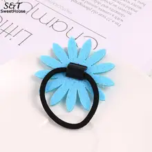 Лицо корейский стиль милый смайлик женщин Подсолнух волосы на кольцевом креплении клип