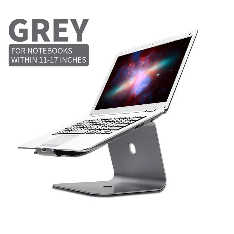 Алюминиевый Настольный держатель для ноутбука, подставка для Macbook Air Pro, Эргономичная подставка для ноутбука, охлаждающая подставка для ноутбука 11-17 дюймов, подставки для ноутбуков