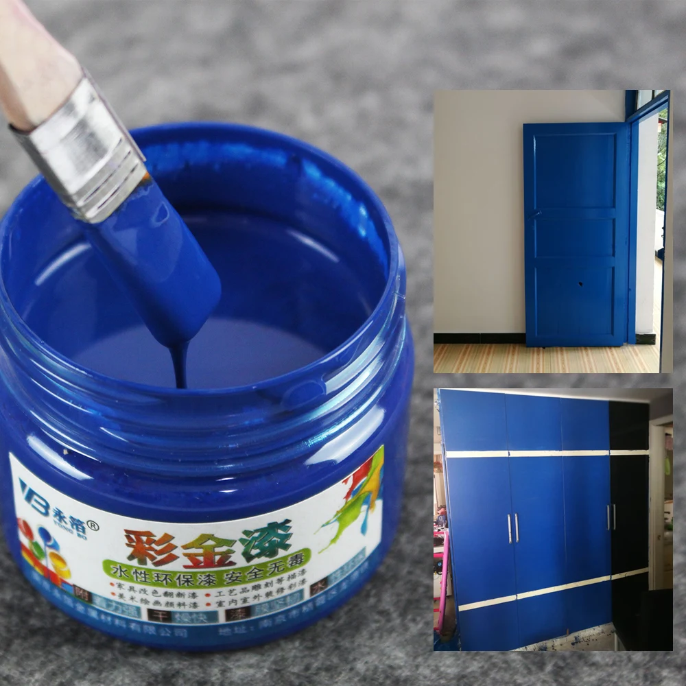 One bottle Bright Royal Blue paint,100g, Metal lacquer, wood paint, tasteless water based paint