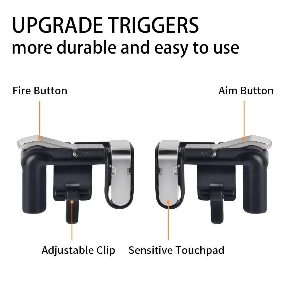  Yiwa Gamepad for Knives Out PUBG Mobile Phone Shoot Game Controller L1R1 Shooter Trigger Fire Butto