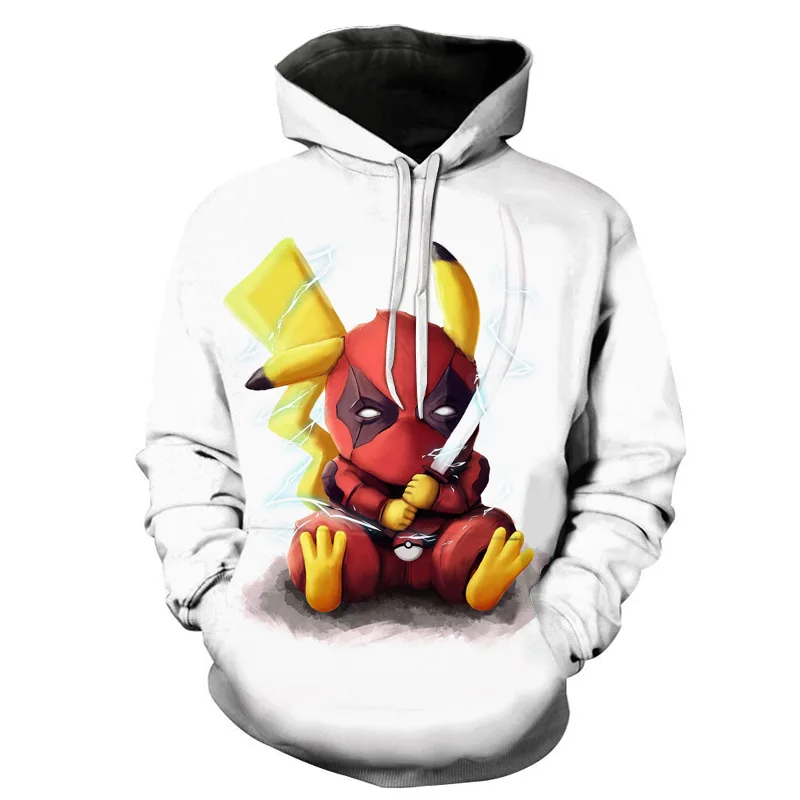 

Pokemon cartoon fun hoodie men 2019 autumn and winter sweatshirt hip hop men and women hoodie sweatshirt S-6XL