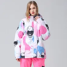 Обновленная лыжная куртка женская Высококачественная Лыжная куртка подлинные куртки для сноубординга зимняя Лыжная одежда для сноубординга-30 градусов Цельсия