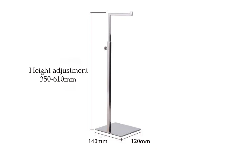 7-shape форме, благодаря чему создается ощущение невесомости с высокое качество металла сумочка Дисплей держатель стойки Регулируемая высота настольная сумка вешалка для Сумки из натуральной кожи стойки вешалки металла