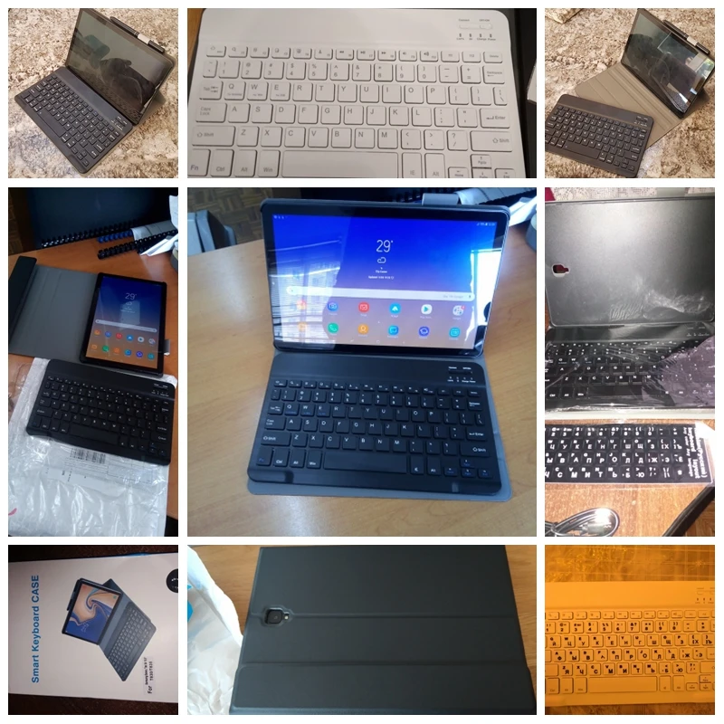 Ультра-тонкий Бизнес чехол для Samsung Galaxy Tab S4 10,5 T830 T835 SM-T830 SM-T835 Съемная bluetooth-клавиатура из искусственной кожи Стенд