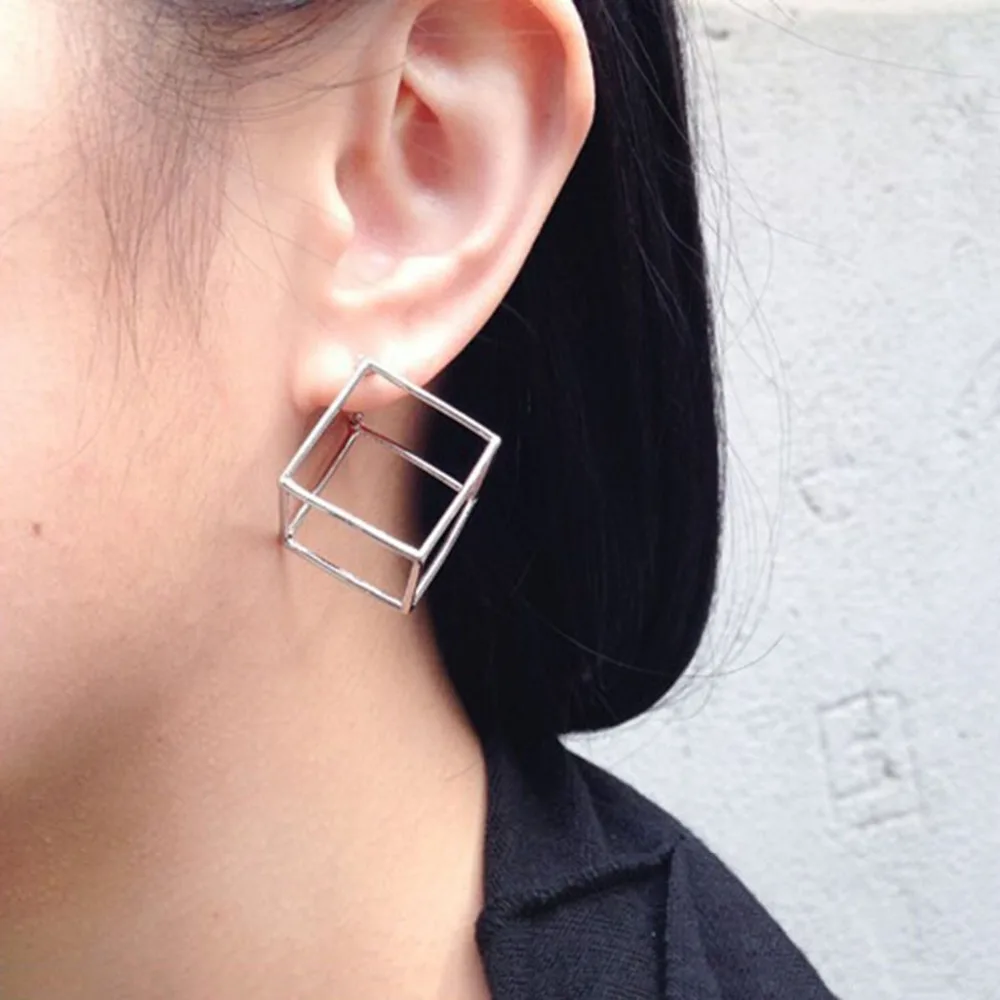 Женские серьги гвоздики Boho простые металлические геометрические 6A3032|earrings for women