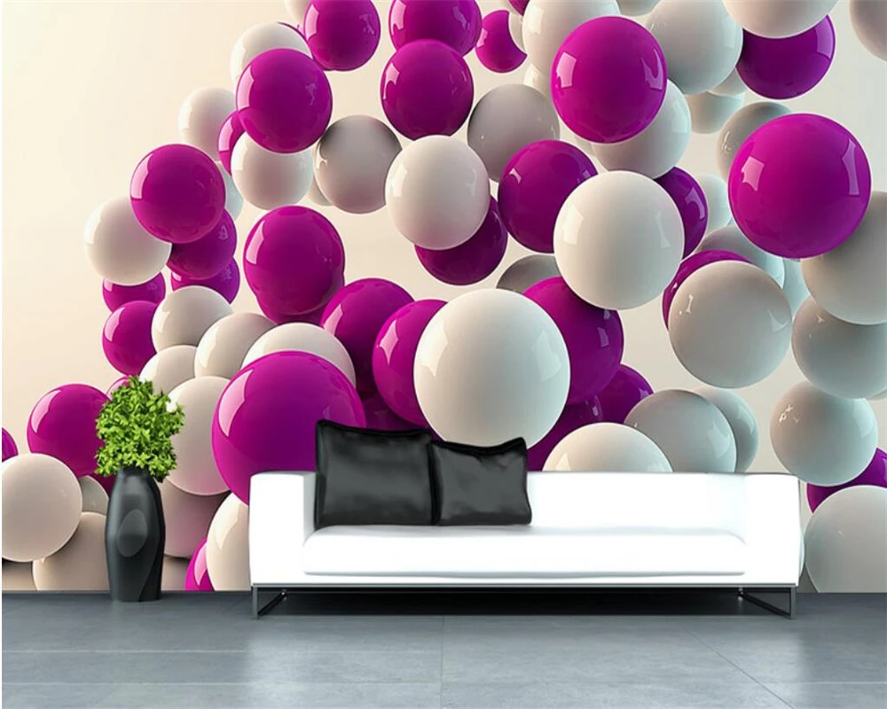 

beibehang Custom wallpaper home decoration mural 3d ball background home decoration living room bedroom mural photo 3d wallpaper