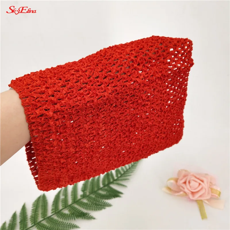 1Pc 1515cm Knitted Crochet Tube Tops with Lining Inside Elastic for Girl Handmade Tulle Roll DIY Skirt Dress Accessories 8z (78)