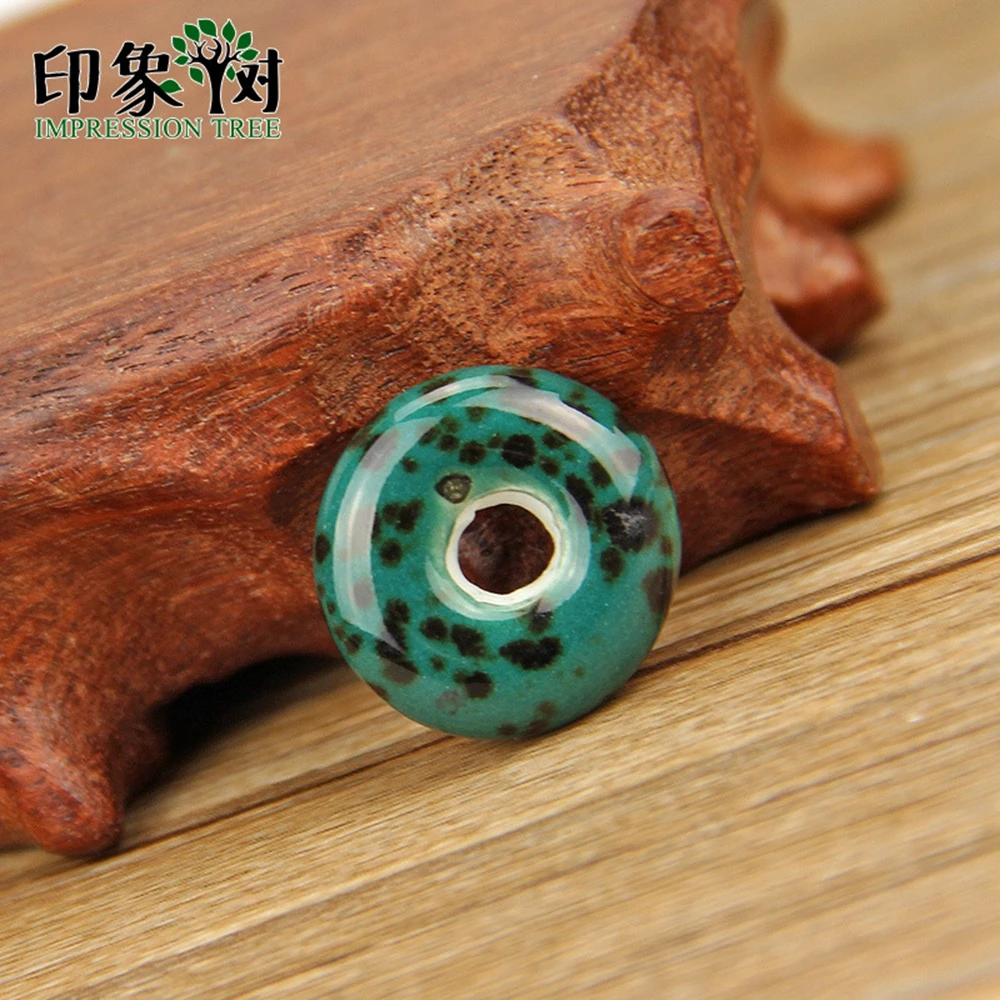 

10pcs 20mm safety buckle eye Dark green spotted ceramic beads For Handmade Diy Jewelry Making Supplies Wholsale 62