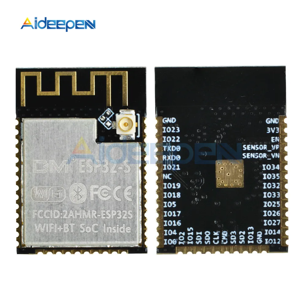 

ESP32-S WiFi Bluetooth Module Development Board Black with IPX Interface Wireless Camera Module for Arduino