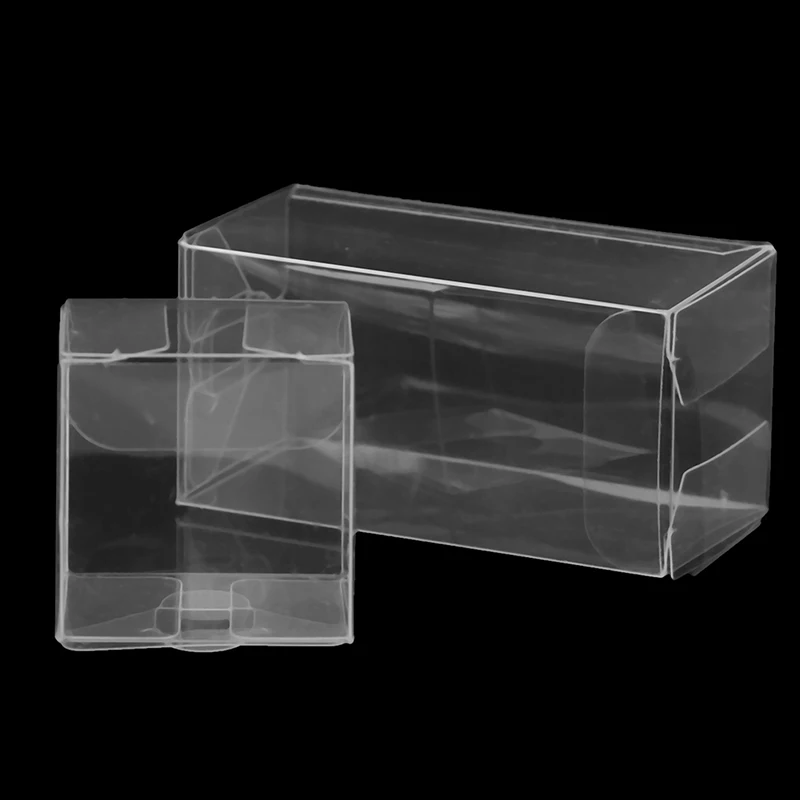10 шт./лот квадратный ПВХ упаковка для шоколада коробки прозрачный подарок Свадебная коробочка для сладостей пользу вечерние украшения события