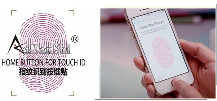 1 шт. металлическая алюминиевая наклейка на сенсорную кнопку ID для iPhone 5 6 plus с