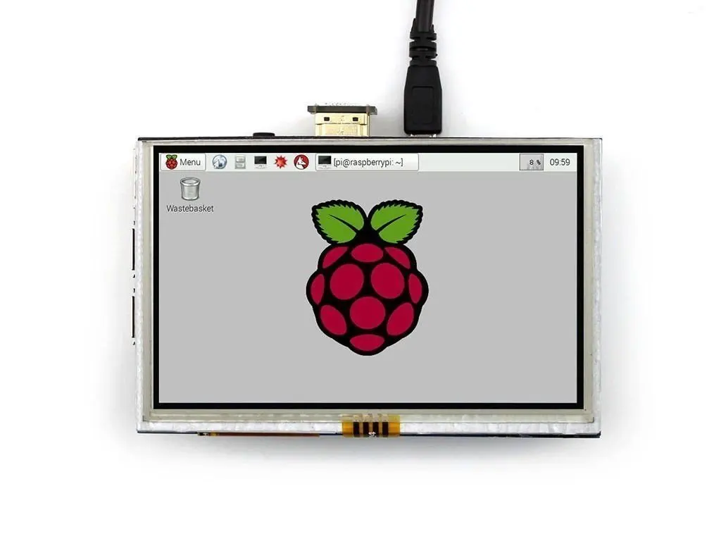 Raspberry Pi Модуль ЖК-дисплея 5 дюймов 800*480 TFT резистивный сенсорный экран панель интерфейс для Raspberry Pi 3