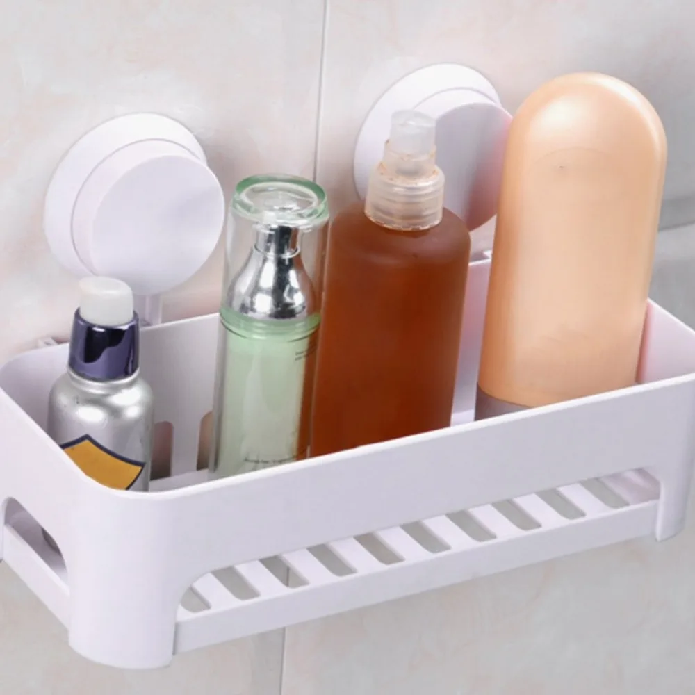 Bathroom Wall Mounted Storage Rack Cosmetics Stationery Debris Super
