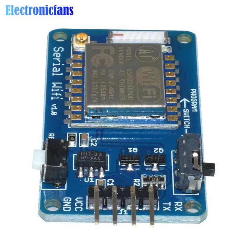 ESP8266 ESP-07 Wifi серийный приемопередатчик беспроводной модуль ESP07 для Arduino UNO R3 One 3,3 V 5V 8N1 ttl UART порт контроллер