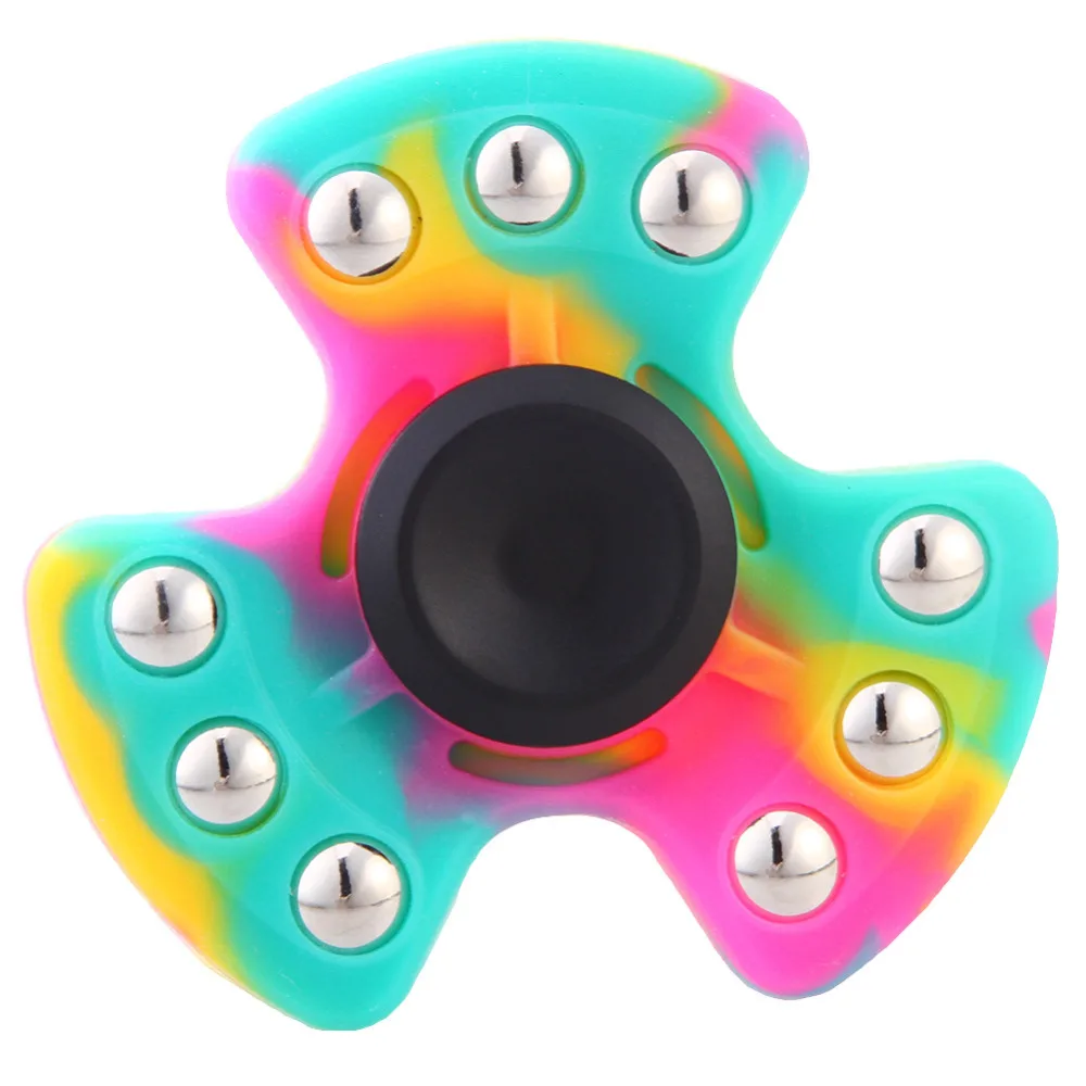 

2017 Colorful Luminous Hand Finger Spinner Silica gel EDC Hand Spinner For Autism and ADHD Relief Focus Anxiety Stress Gift Toys