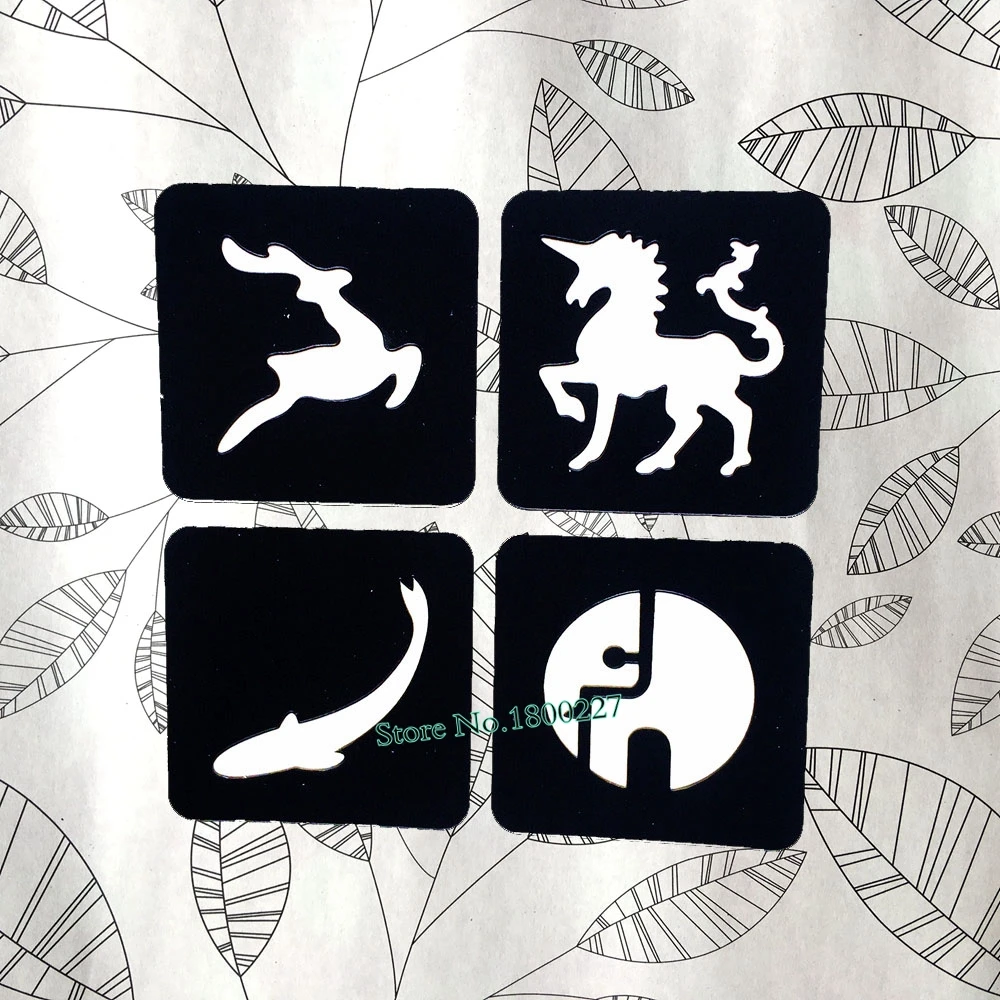 Тату трафареты с единорогом оленем планкой ручкой и хной|tattoo stencil|indian mehndibody templates |