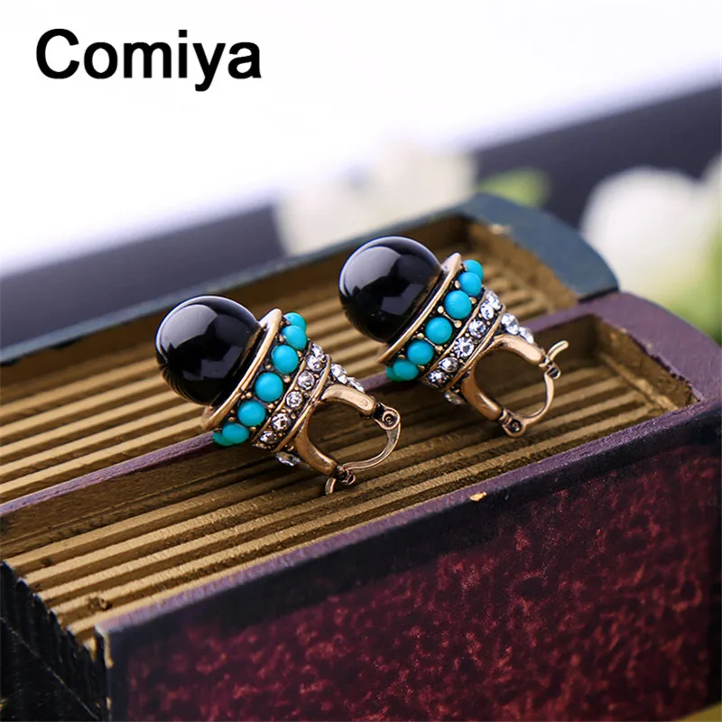 Женские винтажные серьги Comiya Aliexpress Brincos Винтажные из цинкового сплава с мозаикой