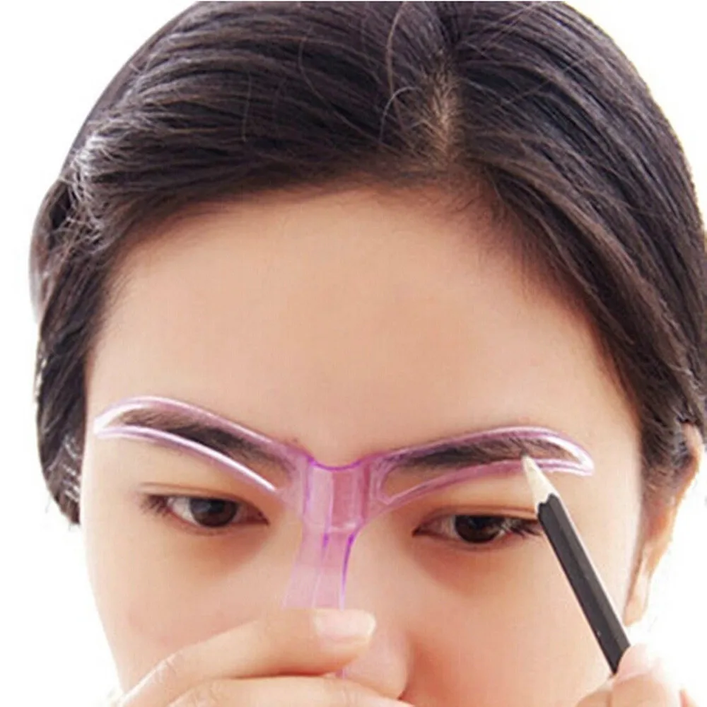 

Eyebrow Stencils Professional Beauty Tool Makeup Grooming Drawing Blacken Eyebrow Template Random Color L502