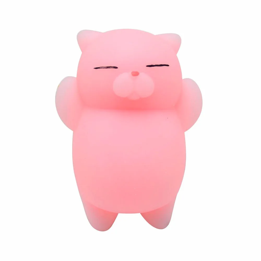 Милая кошачья игрушка сжималка Mochi веселая восстанавливающая форму детская для