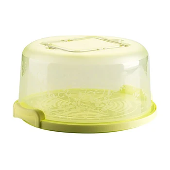 

Sweet Creations Cake Carrier Locking Cake Carrier With Server Large Round Container-Light Green