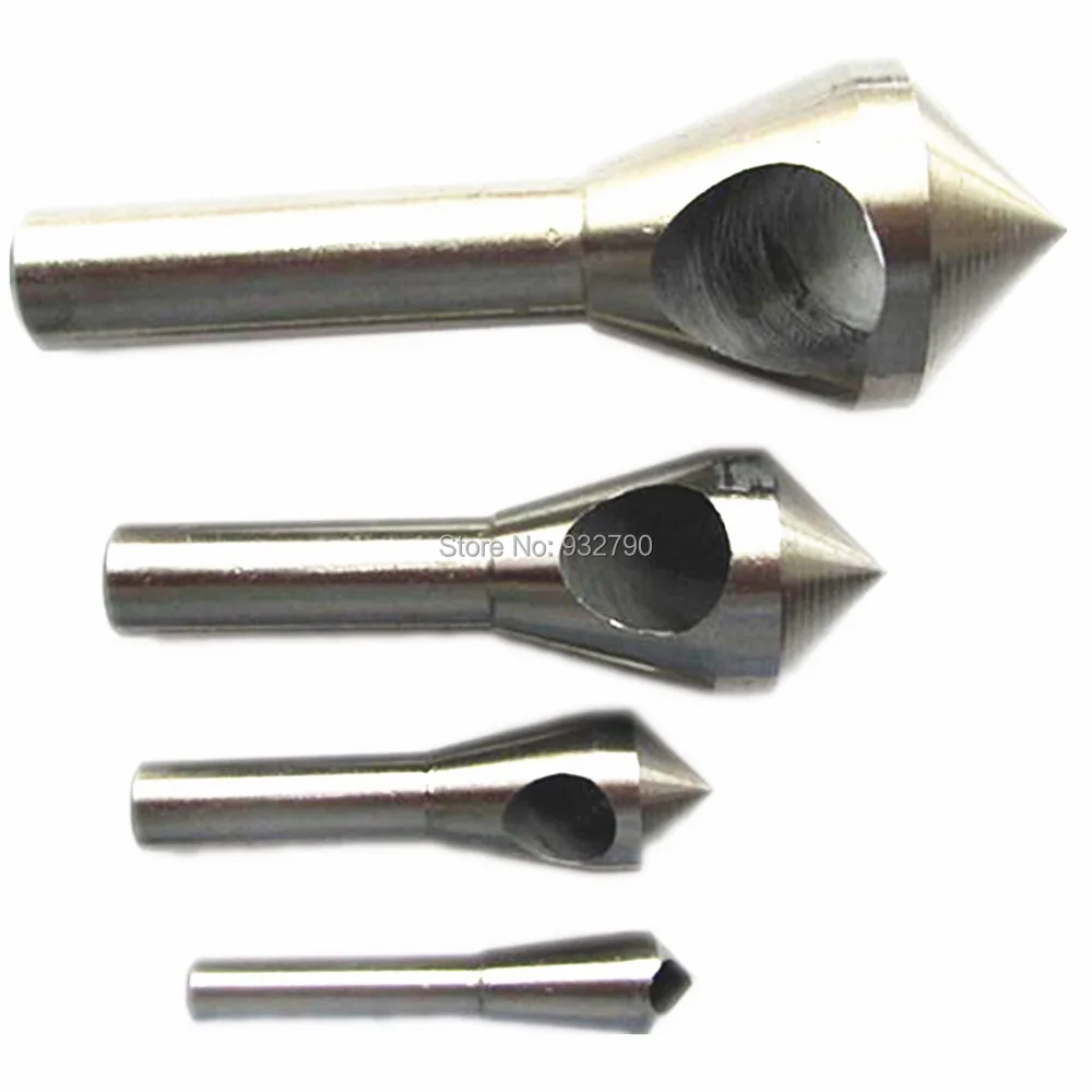 4 x Countersink and Deburring Tool Set , Metal Plastic Wood Cutter