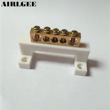 5 Pcs Electric Cable Connector 5 Positions Screw Barrier Terminal Block 400V 20A Free shipping