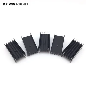 

5pcs Aluminium TO-220 Heatsink TO 220 Heat Sink Transistor Radiator TO220 Cooler Cooling 23*16*50MM With 2 Pins