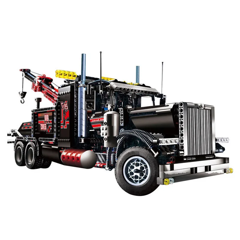 

Technic The Mechanical American Style Heavy Container Tow Truck Building Blocks Bricks Compatible legoings 8285 20020 Toys