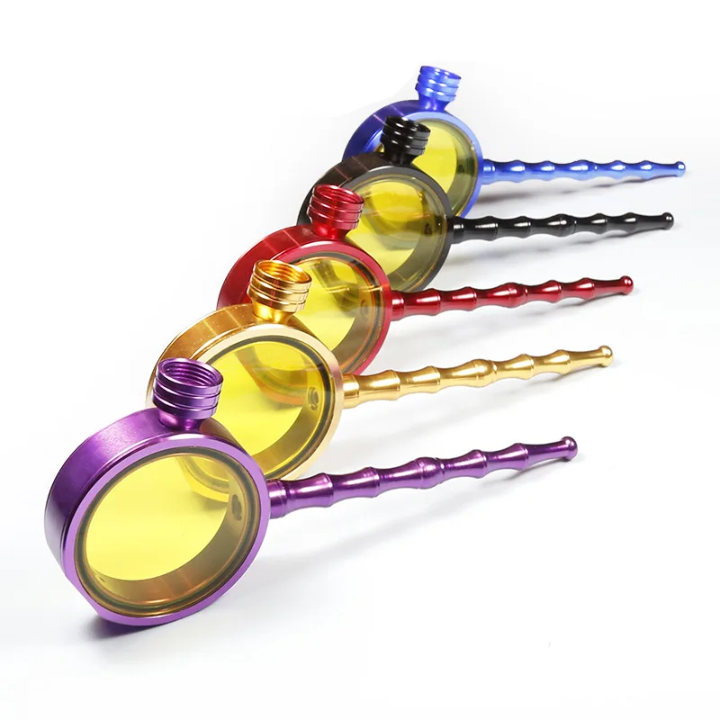 Magnifying glass pipePersonality metal pipe, craft gift,Lighters