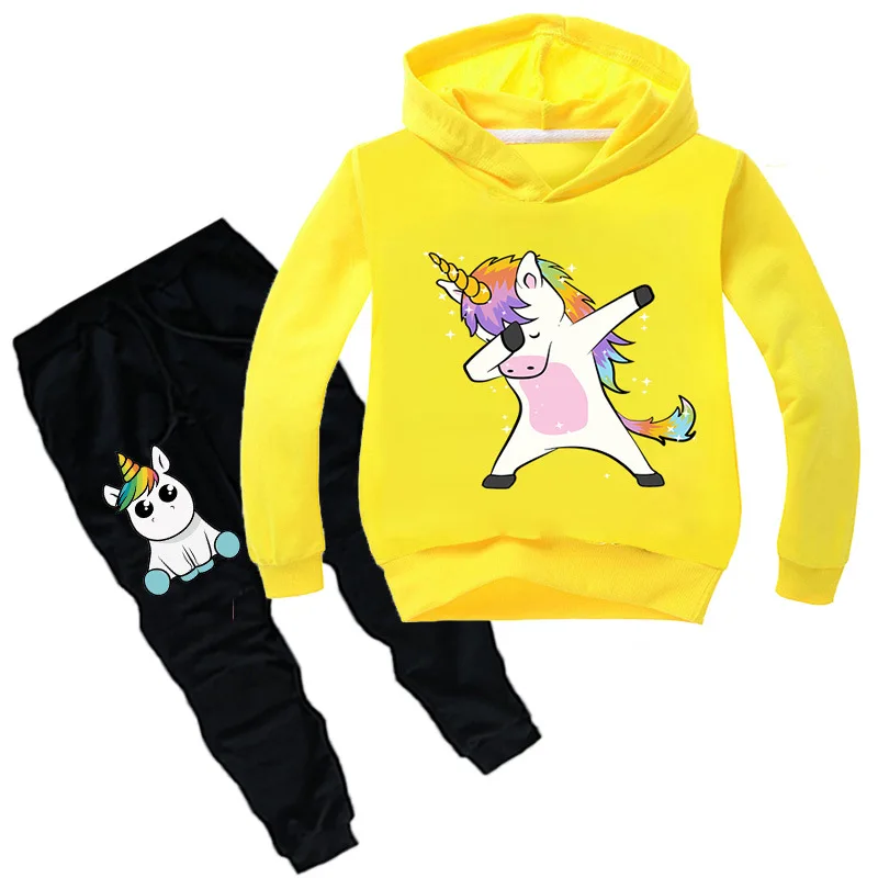 

Kids Clothing Unicorn Long Sleeve Boys Clothes Girls 2 Piece Children Clothes Unicorn Hoodie for Girls Boys Sweatshirt Summer