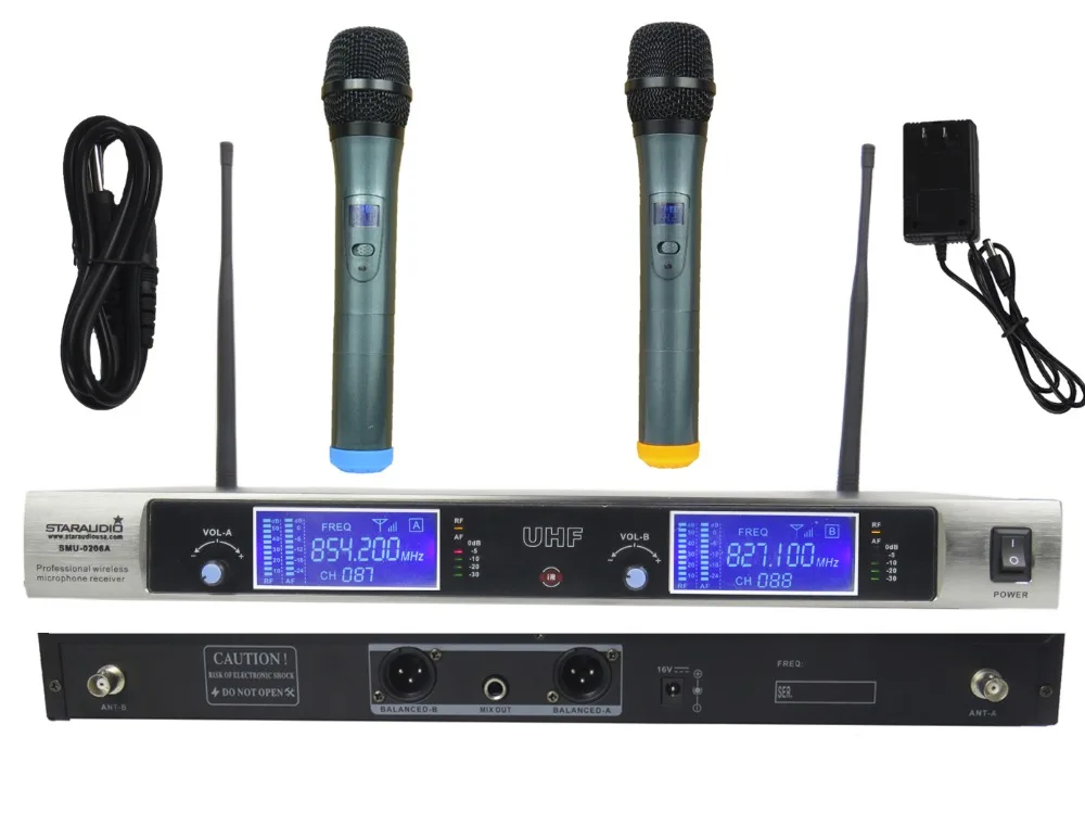 STARAUDIO Profession DJ UHF 2CH Wireless Handheld
