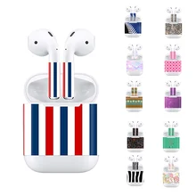 Skin Sticker For Apple AirPods Skins Full Body Protective Decal Sticker Colorful Scratch Proof Films Earphone Accessories ws1