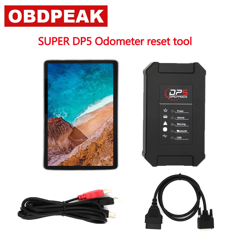 

SUPER DP5 OBDII Diagnosis Automatic Key Programmer ECU programming System Diagnostic Mileage Correction Reset Tool