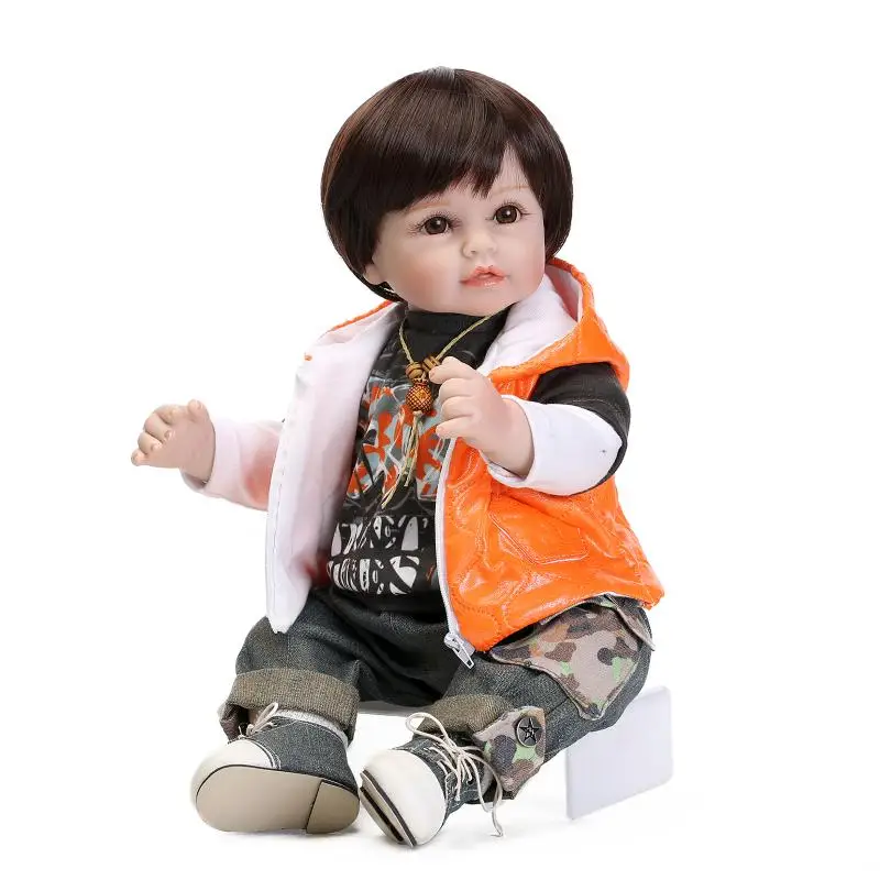 Npkколлекция бренд bebe Кукла-мальчик reborn 52 см мягкий силиконовый винил reborn baby dolls дети игровой дом игрушки bebe boneca