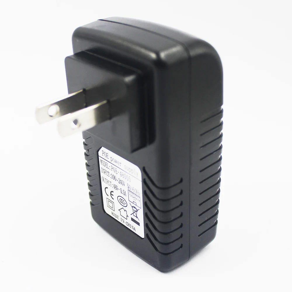 

10PCS Surveillance CCTV Security 48V 0.5A 24W POE Wall Plug POE Injector Ethernet Adapter IP Camera Phone PoE US Plug Adapter