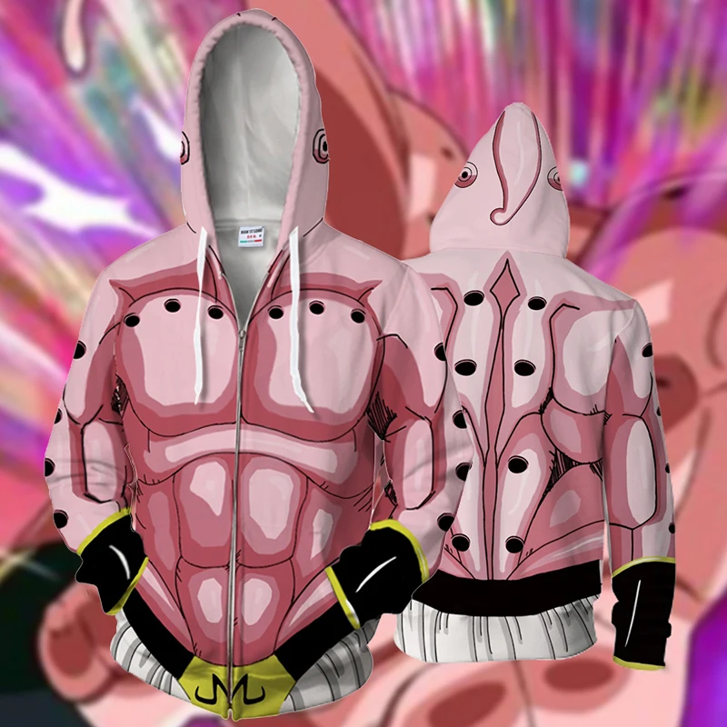 BIANYILONG Новинка осени зимы 2019 толстовки с 3D принтом Dragon Ball Z Majin Buu косплей толстовка